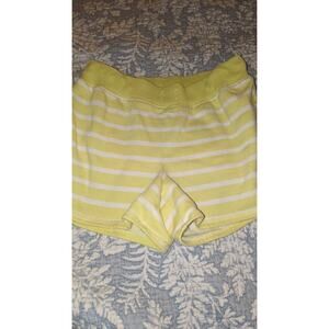 Gap Kids girls sz. L yellow and white striped soft knit shorts. Cute